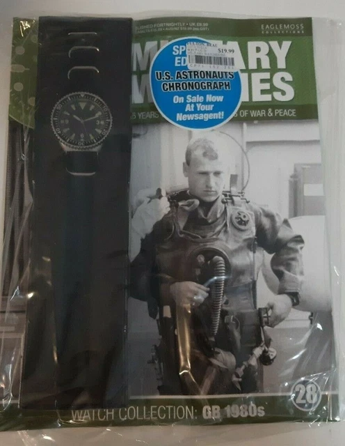 Montre Plongeuse Vintage EAGLE MOSS BRITISH NAVAL DIVER Des Années 80 - Neuf D'ancien Stock, Quartz