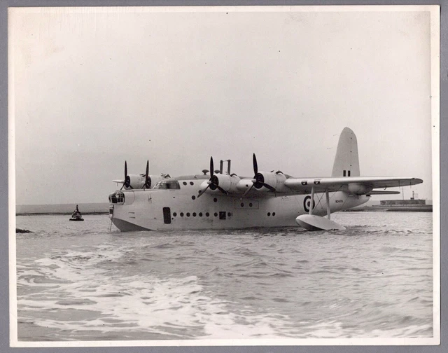 Short Sunderland Flying Boat The Aeroplane Press Photo Nz4105 New Zealand