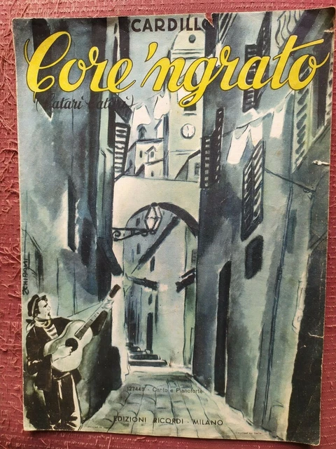CORE INGRATO e LE CANZONI DI NAPOLI - SPARTITI PER CANTO e PIANOFORTE