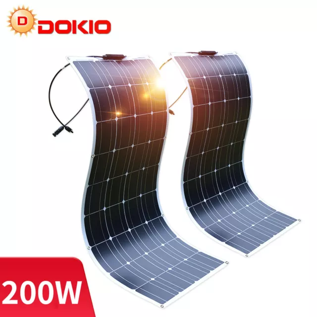Dokio 100w 200w 500w 1000w Panneau solaire flexible pour Caravane/Auto/Camping