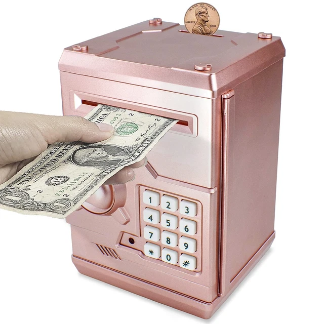 Suliper Baby Toy for Children Electronic Code Lock Piggy Banks Mini ATM Elect...