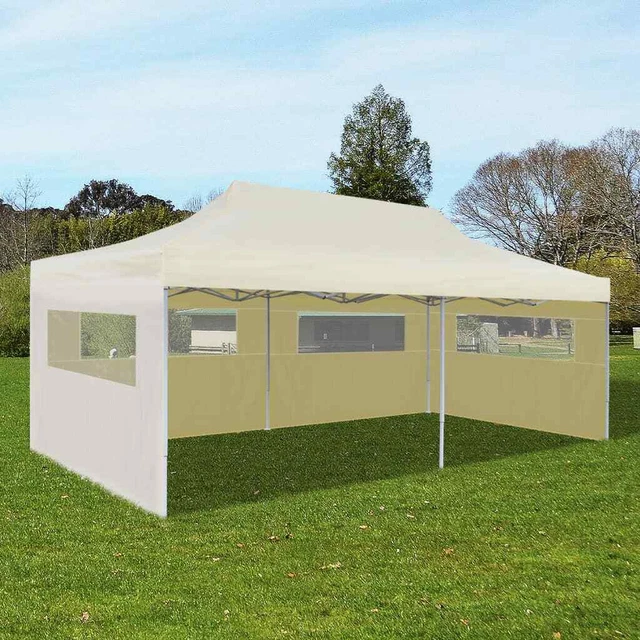 Pavillon 100% WASSERDICHT Pavillion Gartenzelt Dachmaß mit 4/5/6 Wänden