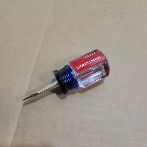Craftsman  41854 AE WF - 3/16" Flathead Slotted Stubby Screwdriver - Made in USA