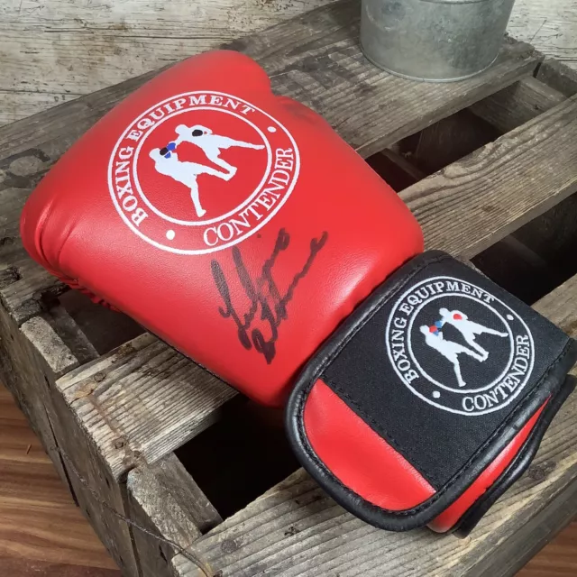 Leo Santa Cruz Hand Signed Boxing Glove - Carl Frampton - Mexico World Champion