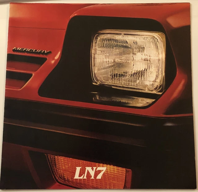 Vintage 1981  Mercury Ln7 Car Advertising Dealer Brochure