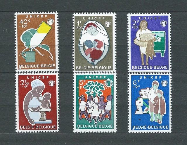 BELGIË BELGIQUE - 1960 YT 1153 à 1158 - TIMBRES NEUFS** MNH LUXE