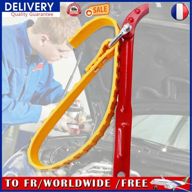 Oil Filter Puller Spanner Car Repair Accessories Oil Chain Wrench (12 Inch)
