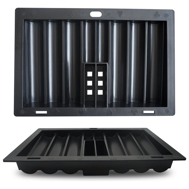 Poker Chip Tray Rack - Blackjack Casino Poker Table Dealer Chips Tray ...