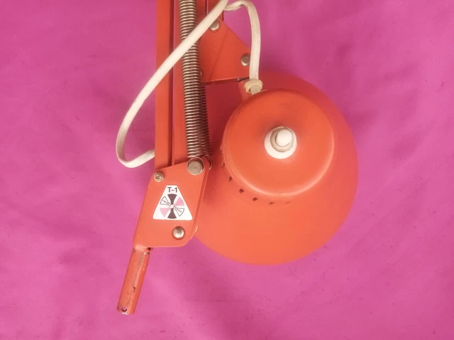 TWIST & TWIST T1 LAMPE Architecte BUREAU vintage Articulee orange 1960 Desk Lamp 4