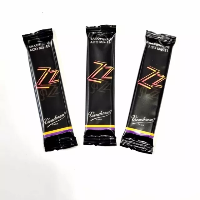 Vandoren ZZ JAZZ  Alto Sax Reeds Strength 2.5 - Pack of 3