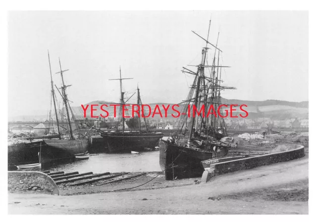 Sailing Ships Old Wet Dock off Inverness Harbour Bob Charnley Postcard (C669)