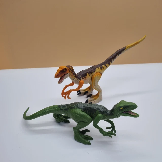 JURASSIC WORLD VELOCIRAPTOR Raptor Pair Bundle Toy Figure Dinosaur £12. ...