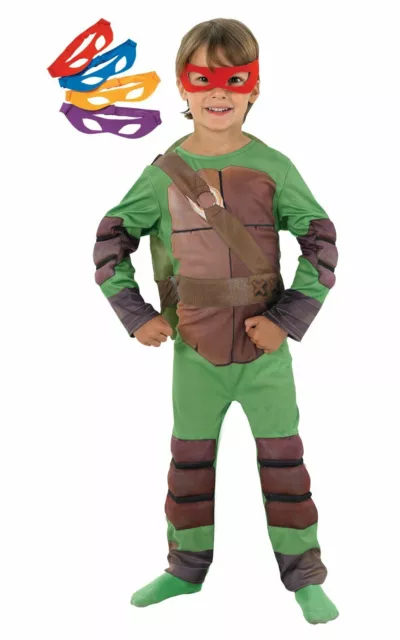 Rubie's Teenage Mutant Ninja Turtles 4 Masks Large 7-8 Child Fancy Dress