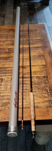SCOTT 9'( 4) line Fly Rod With Metal Storage Tube Pre Owned G-904