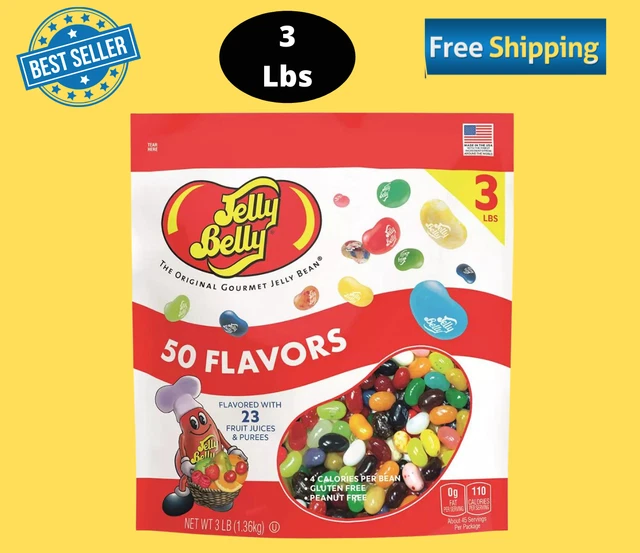 JELLY BELLY 50 Flavor Gourmet Jelly Beans, 3 lbs. (No Ship To CA) 25.