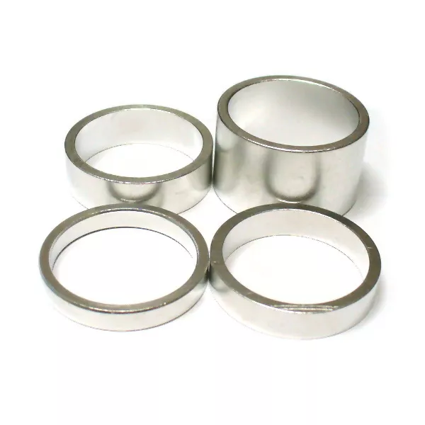 gobike88 KREX silver alloy spacer for 1-1/8" headset 4 in 1 set 20/10/7/5mm 283