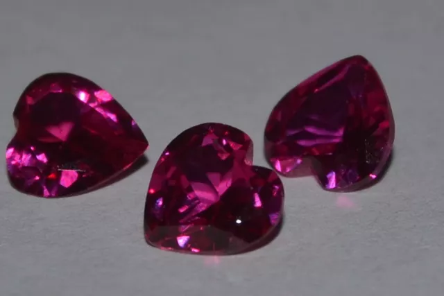 A Single Gorgeous 6mm IF Heart Cut Genuine Red Ruby!!! 2
