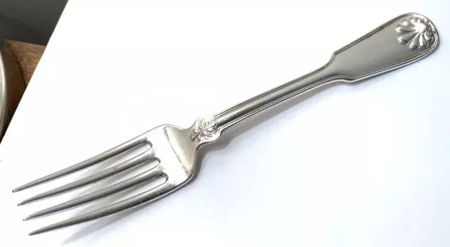 Vintage Tiffany & Co. Shell & Thread Sterling Silver Fork (2.8 Oz.-80 Grams)!