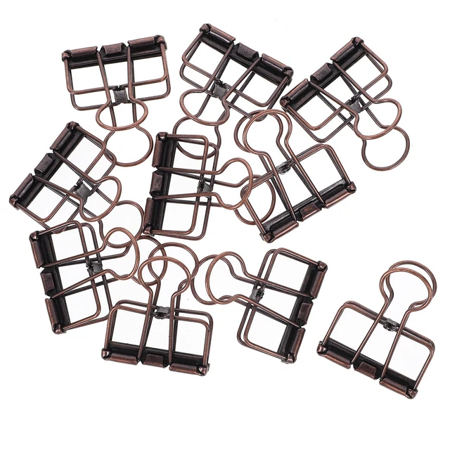 10 Stück Metall-Foldback-Clips, Büropapier-Zeichnungsklammer,