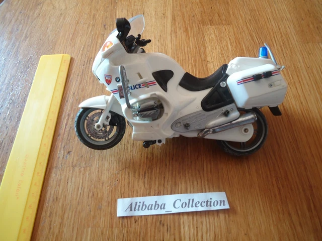 Jouet Ancien En Tôle - Motard De Police - Corée - Années 60/70