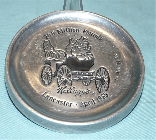 Vtg 1989 Kellogg's Co Lancaster Tony Tiger Advertising Metal Paperweight Coaster