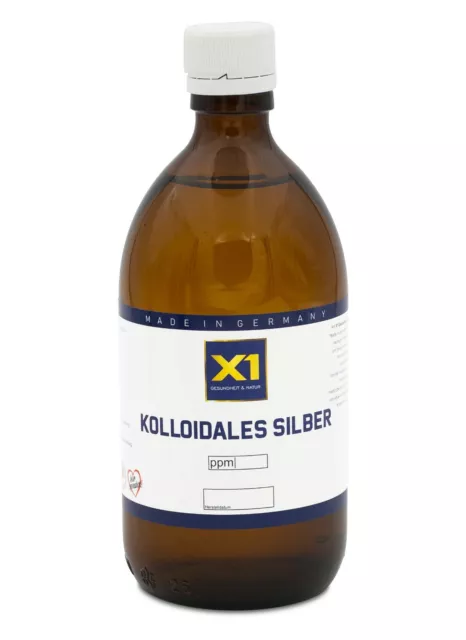 Kolloidales Silberwasser 50 ppm  500ml    mit Herstelldatum! + Made in Germany