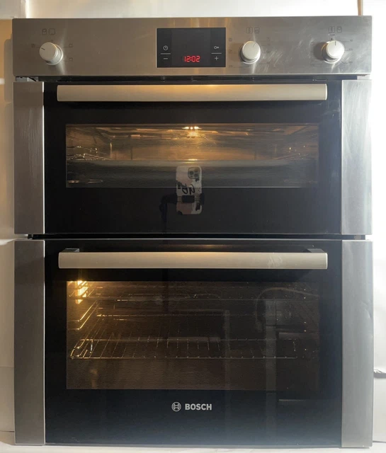 BOSCH UNDER COUNTER Double Oven refurbished Stainless Steel HBN13B251B