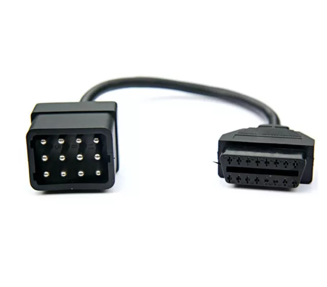 Adaptateur pour Renault Voiture 12 Pin Sur 16 Broche OBD Sur OBD2 Raccord Fiche