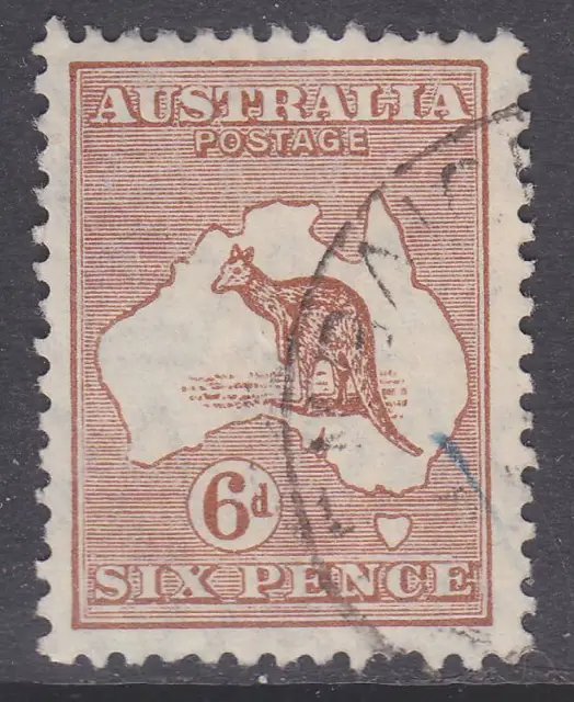 Australia sc#96 1929 6p Kangaroo used - '12 scv$22.50 - b21106