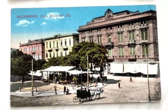 Alexandrie Ägypten Egypt - Place Mohamed Aly -Place,original Color-CP 1914