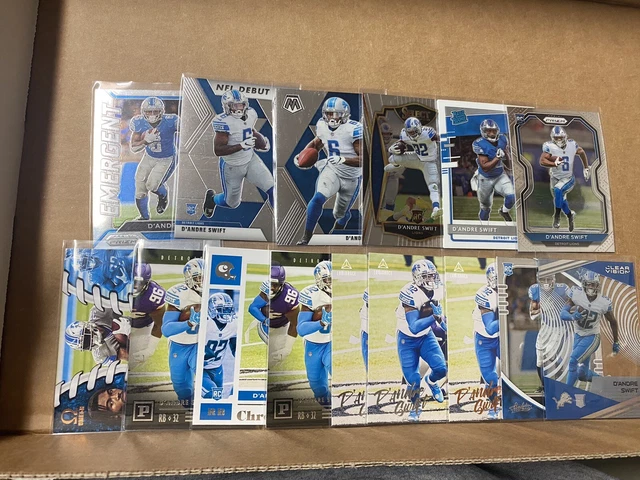 2020 Prizm DeAndre Swift Rookie Lot (14) Prizm base #358 Mosaic Optic Donruss