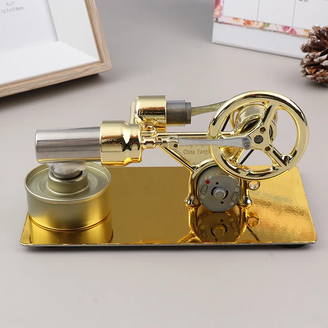 Hot Air Stirling Engine Motor Model Fluid Dynamic Physics Experimental Model ~~