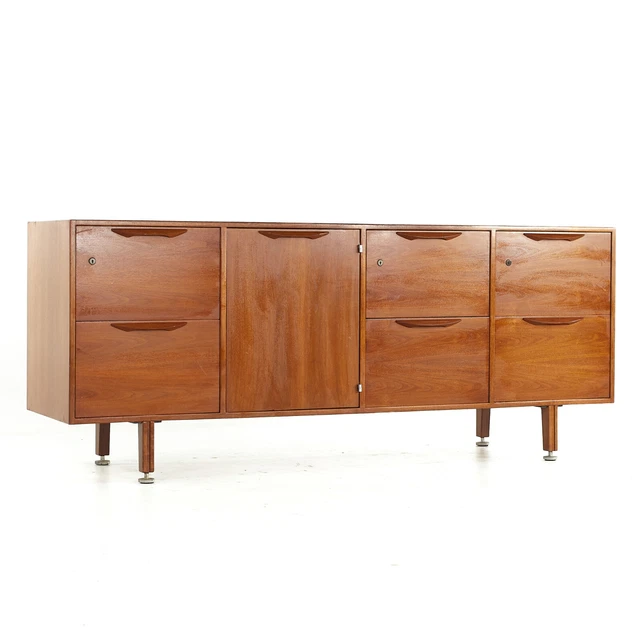 Jens Risom Mid Century Walnut Credenza