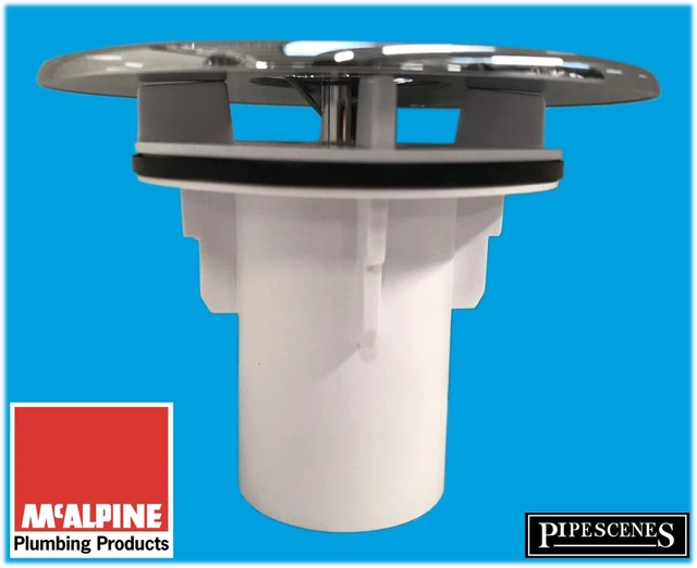 MCALPINE ST90CPTOP+TUBE REPLACEMENT Shower Trap Cover FOR Waste Trap £