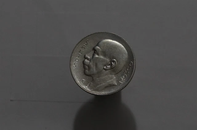 🧭 🇧🇷 Brazil 5000 Reis 1937 Silver Santos Dumont B58 #Z8017