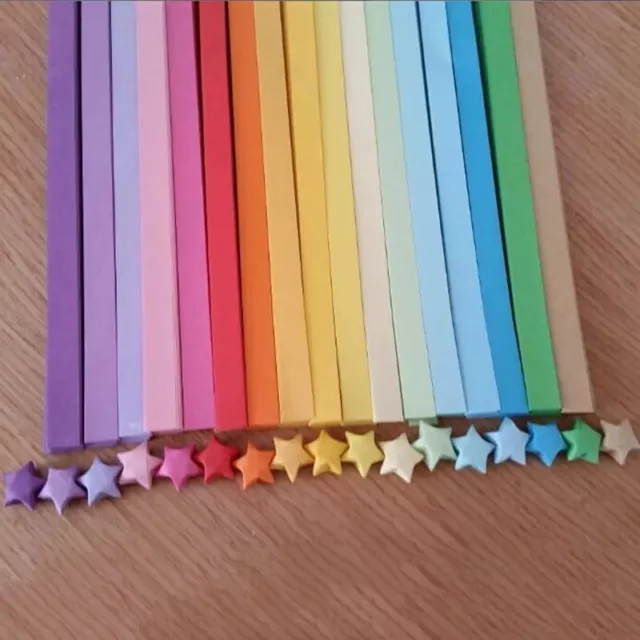 Origami star paper strips. 90 Strips. Funeral Relaxing Easy To Make!