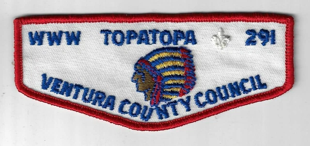 OA 291 Topa Topa WWW Flap RED Bdr. Ventura County CA