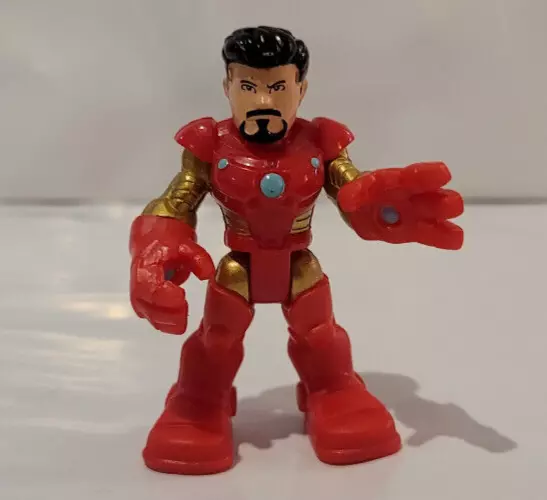Playskool heroes marvel super hero adventures stark tech armor with 2024 tony stark figure