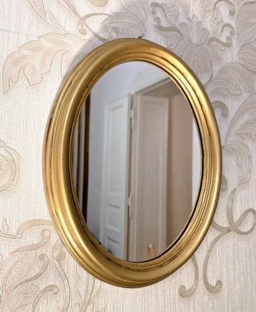 Wandspiegel Oval Gold  Antik Silber Shabby  Badspiegel Ovaler Spiegel Vintage
