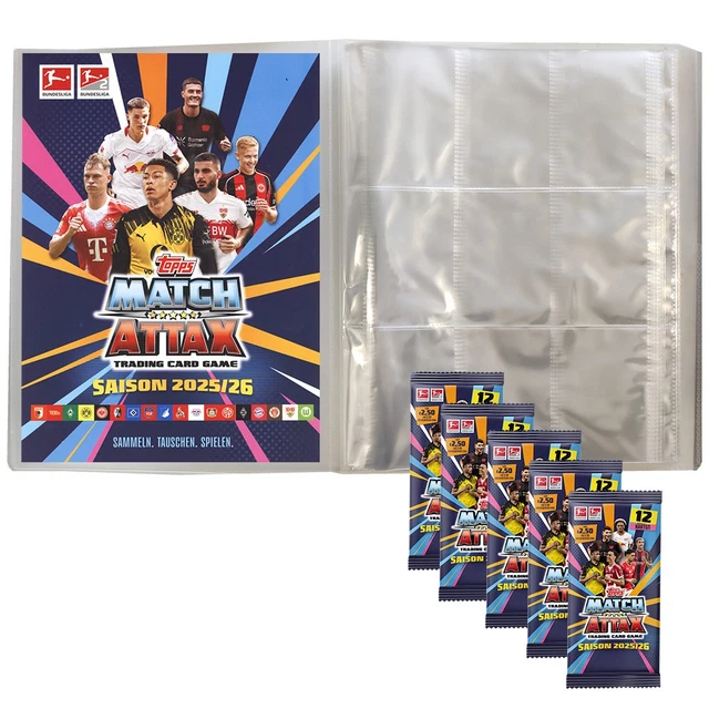 Match Attax Bundesliga Sammelkarten 2025/26 - Starterpack + Display Mit 450+ Karten