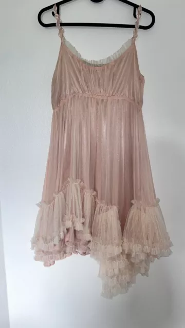 ryu dress Stunning Pink Color. Size Small. Beaded Straps