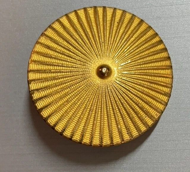 BOUTON COLLECTION - grand bouton en métal doré - 3.6 cm