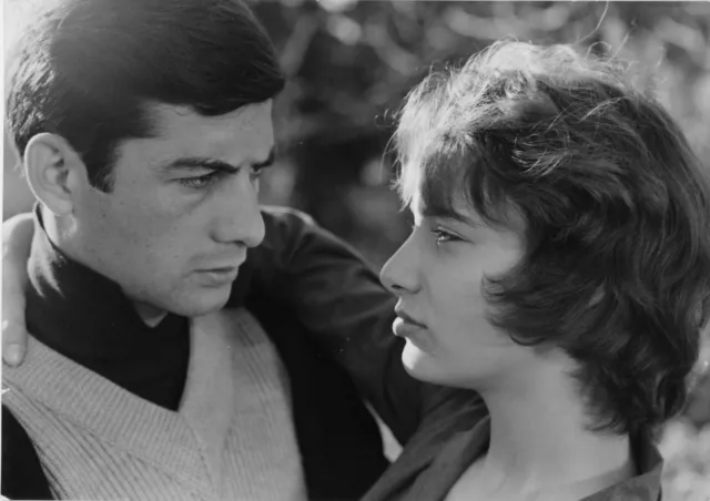 Photo originale Jean-Claude Brialy Bernadette Lafont Le beau Serge Chabrol