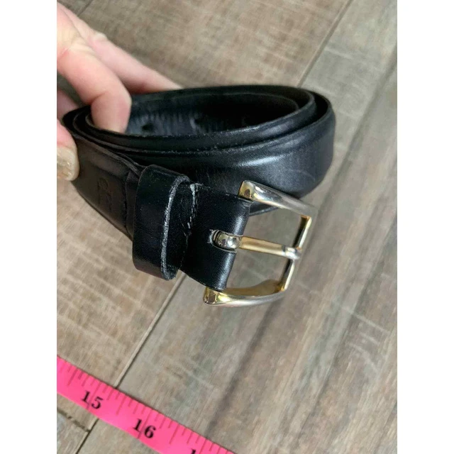 Calvin Klein Kalian Belt Calfskin Black Belt Size S - C6