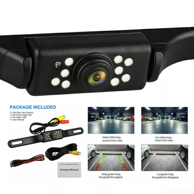 Car Backup Camera Rear View HD Parking System w/ Night Vision+5" TFT LCD Monitor 3