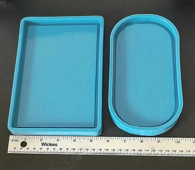 DIY Silicone Large Tray Resin Casting Mold Epoxy Mould Craft Rectangle Tool  Kit