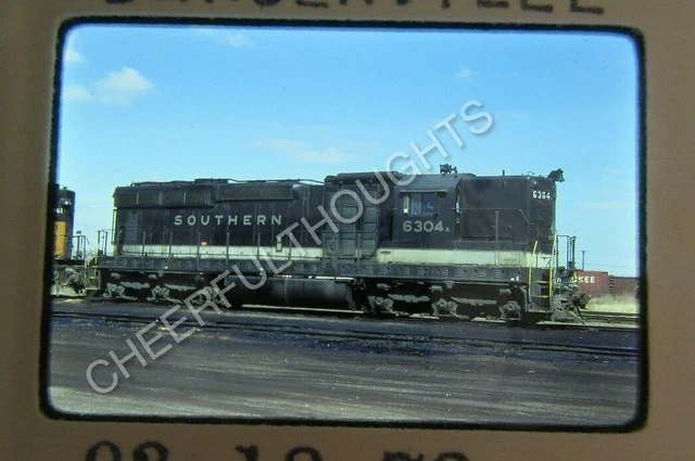 Original '78 Kodachrome Slide SOU Southern 6304 SD24 Bensenville, IL       33S64