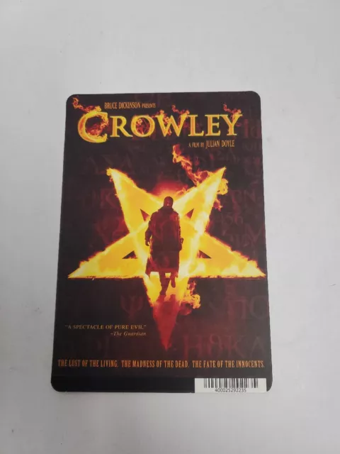 Crowley  BLOCKBUSTER SHELF DISPLAY DVD BACKER CARD ONLY 5.5"X8"