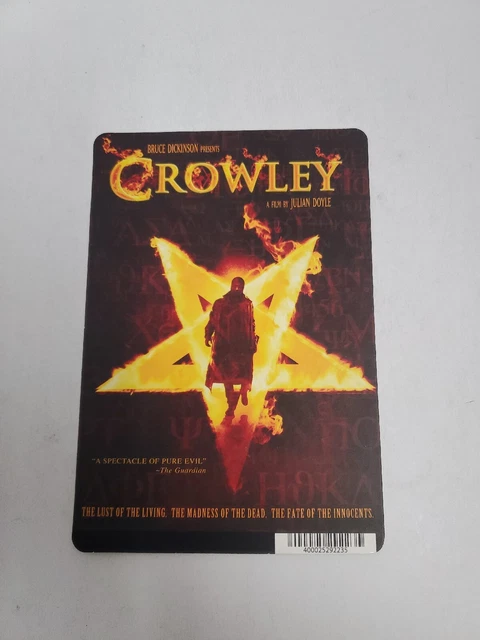 Crowley  BLOCKBUSTER SHELF DISPLAY DVD BACKER CARD ONLY 5.5"X8"