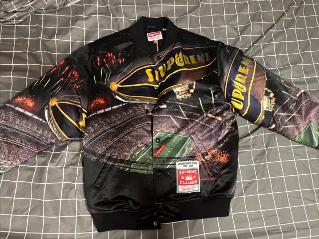 x Mitchell & Ness Stadium varsity jacket